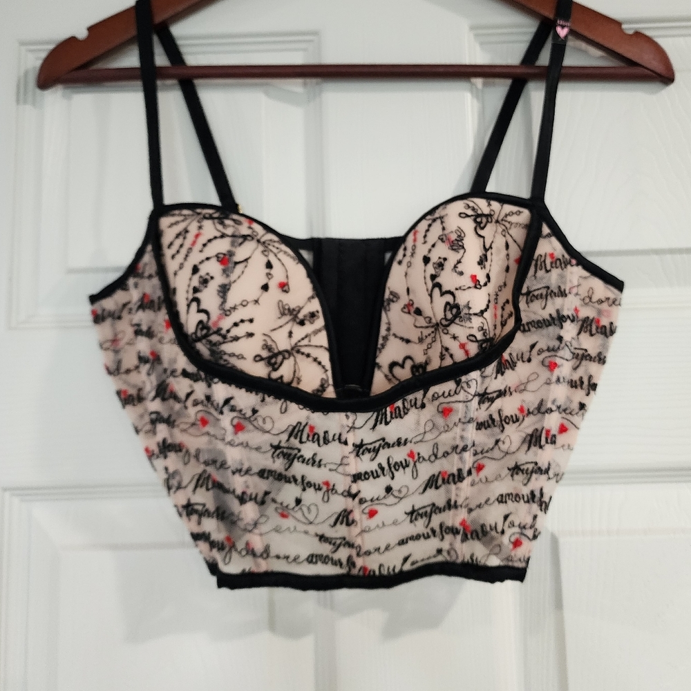 Victoria's Secret Very Sexy Longline Bra 34DD NWT